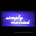 DINGYI SIGN Wholesale Rgb Color Changing Wedding Illuminated 3D Led Acrylic Neon Light Sign Custom Made